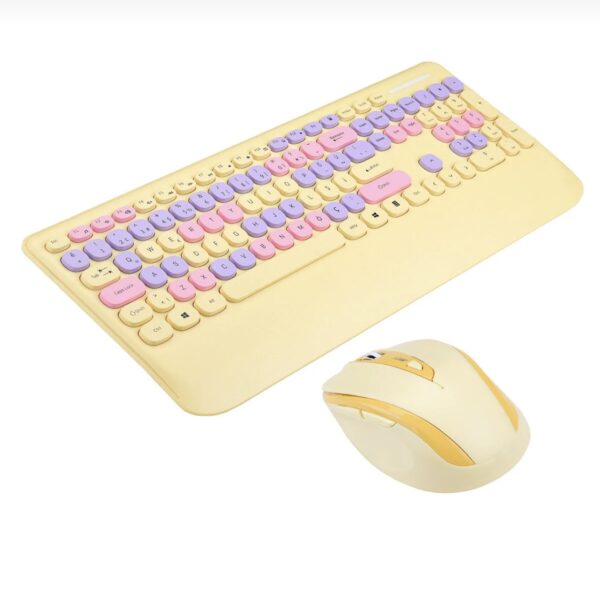 wireless-keyboard-mouse-yellow